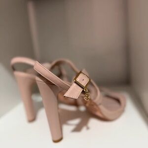 Dune London Nude Strappy Heels